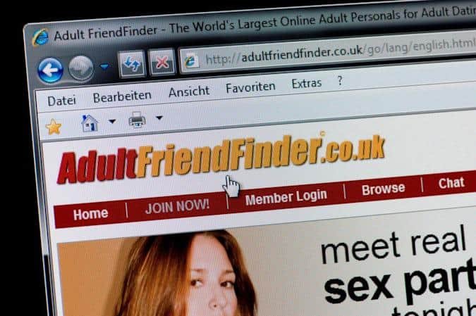 AdultFriendFinder is a borderline-porn hookup website 